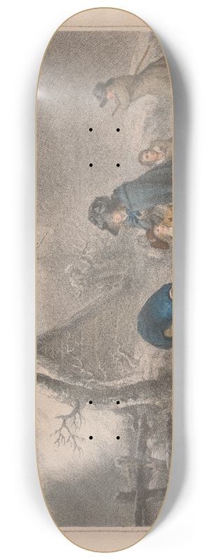 George Morland - Boys Skating 8.25 inch art skate deck
