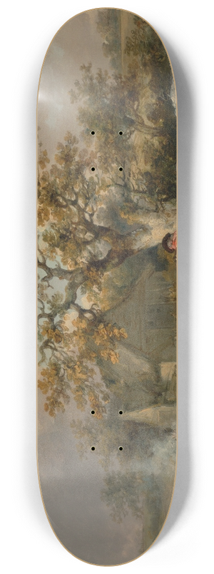 George Morland - Partridge Shooting 8.25 inch art skate deck