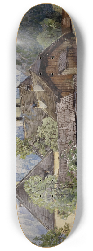 Fritz Lach - Blick auf Tragss 8.25 inch art skate deck Fritz Lach - Blick auf Tragss 8.25 inch art skate deck