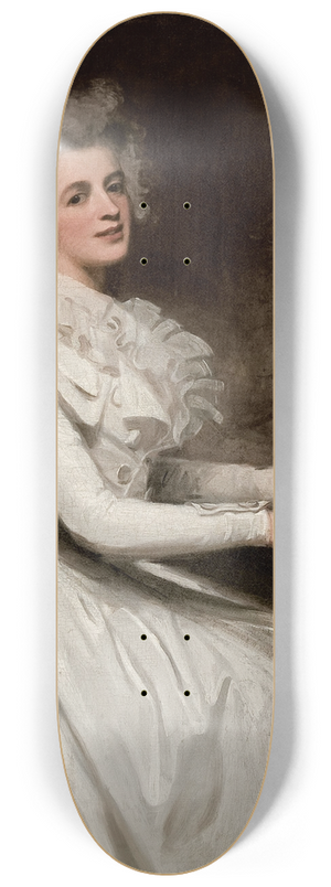 George Romney - Charlotte, Mrs Thomas Raikes 8.25 inch art skate deck