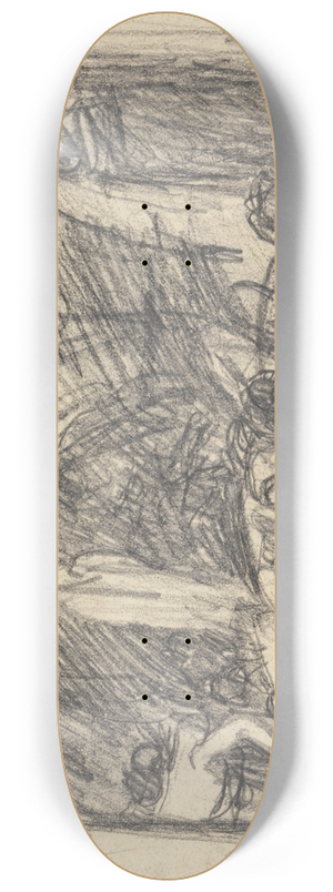 George Romney - Figure Composition Study 8.25 inch art skate deck