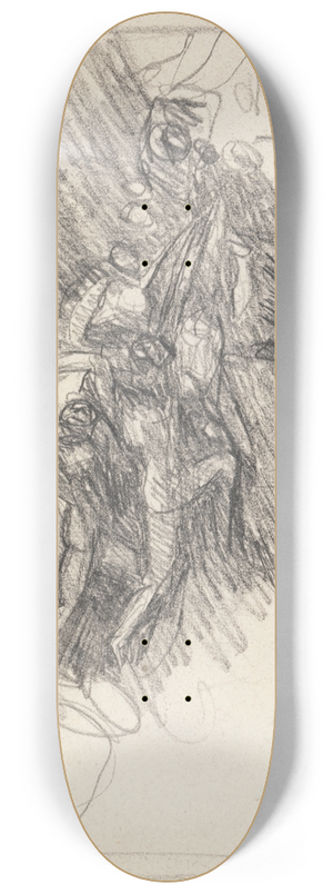 George Romney - Figure Composition Study 8.25 inch art skate deck