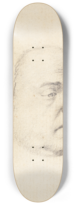 George Romney - Male Head 8.25 inch art skate deck