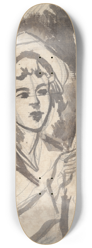 George Romney - Sketch 8.25 inch art skate deck
