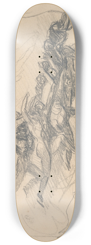 George Romney - The Temptation ofChrist 8.25 inch art skate deck