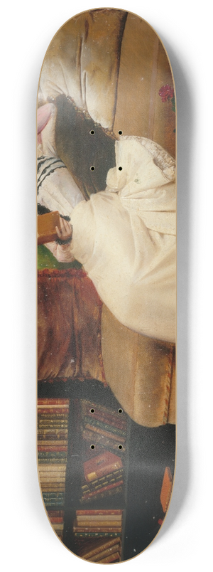 Georges Croegaert - La Lecture 8.25 inch art skate deck