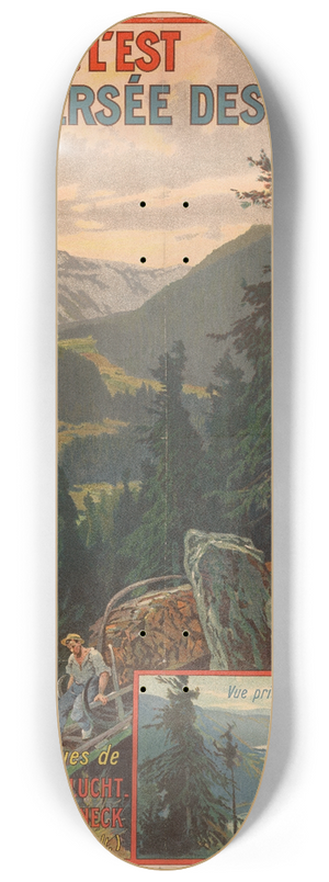 Georges Daubner - Chemins de fer de lEst. Traverse des Vosges 8.25 inch art skate deck
