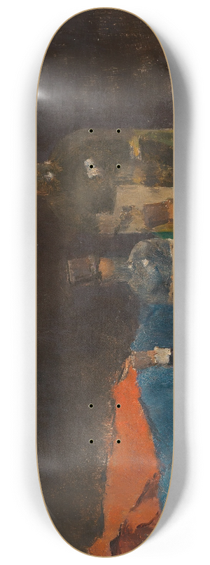 Fritz Rojka - Stillleben mit Tuschschale 8.25 inch art skate deck