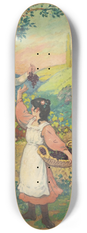 Georges d'Espagnat - Les vendanges 8.25 inch art skate deck