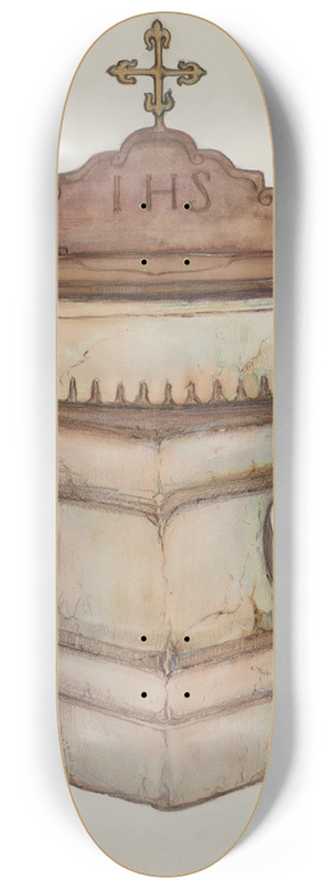 George Seideneck - Baptismal Font with Top 8.25 inch art skate deck
