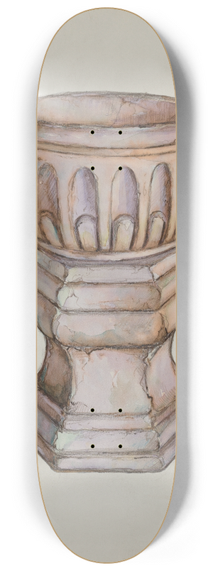 George Seideneck - Stone Baptismal Font 8.25 inch art skate deck