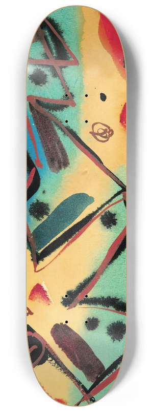 Fritz Stuckenberg - Abstrakte Komposition 8.25 inch art skate deck