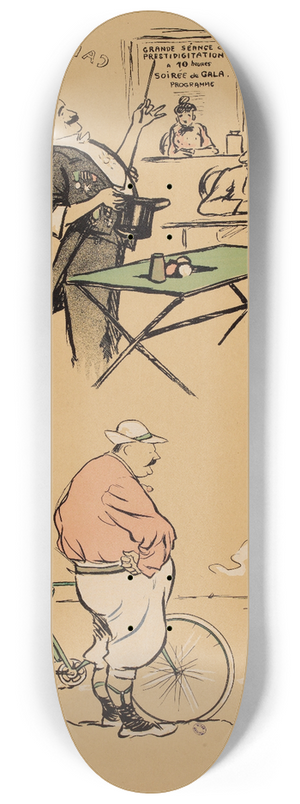 Georges Goursat (Sem) - Caf de lopra comique 8.25 inch art skate deck