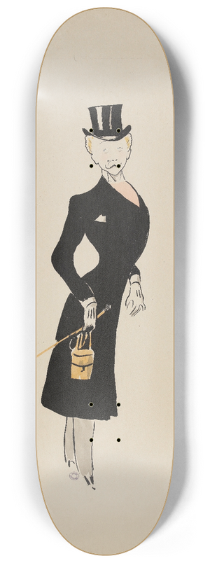 Georges Goursat (Sem) - Comte Boni de Castellane 8.25 inch art skate deck
