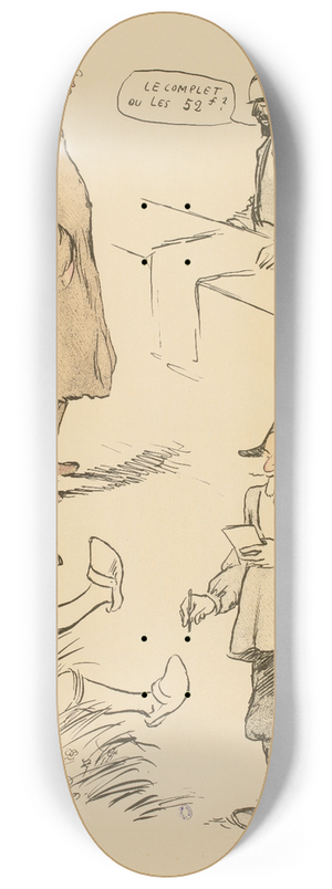 Georges Goursat (Sem) - Dmobilisation 8.25 inch art skate deck