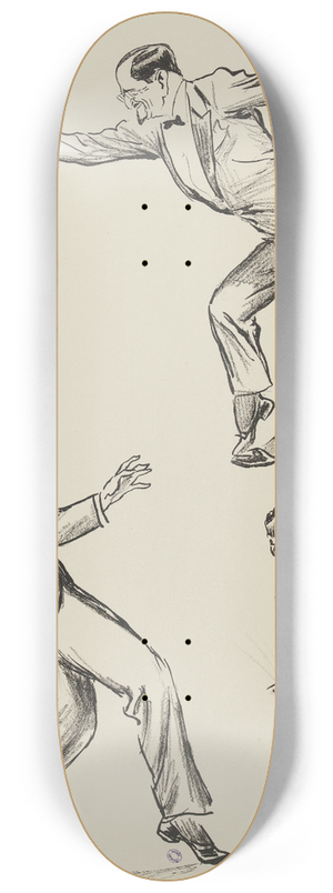 Georges Goursat (Sem) - La danse Havas 8.25 inch art skate deck