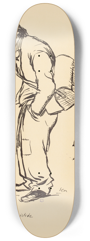 Georges Goursat (Sem) - Le compagnon Aristide 8.25 inch art skate deck