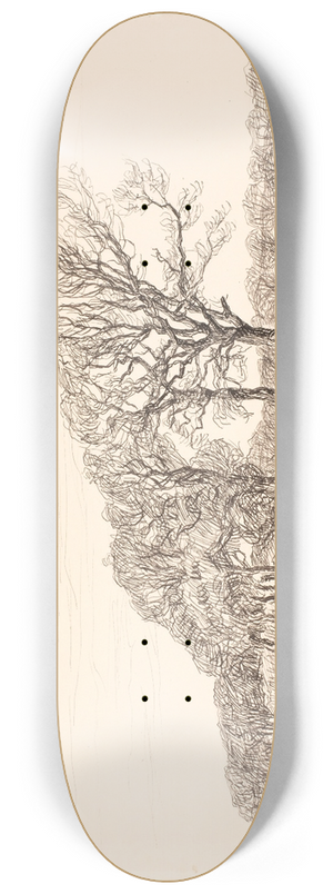 Fritz Syberg - Landskab med egetrer. Fns 8.25 inch art skate deck Fritz Syberg - Landskab med egetrer. Fns 8.25 inch art skate deck