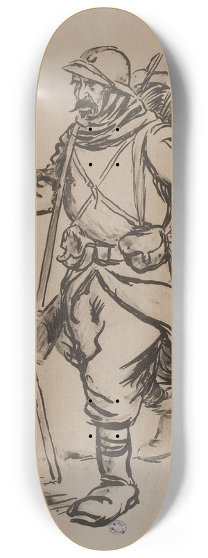 Georges Goursat (Sem) -  Verdun 8.25 inch art skate deck