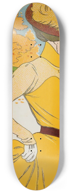 Georges Meunier - Taking a walk 8.25 inch art skate deck