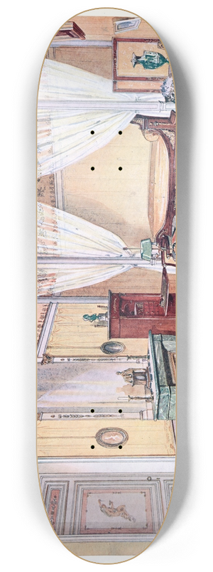 Georges Rmon - Chambre Empire. 8.25 inch art skate deck
