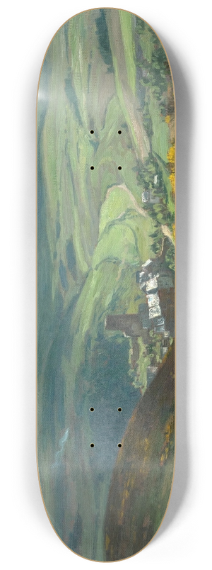 Fritz Von Wille - Ginsterblte in der Eifel 8.25 inch art skate deck