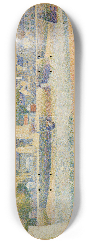 Georges Seurat - Port-en-Bessin, The Outer Harbor (Low Tide) 8.25 inch art skate deck