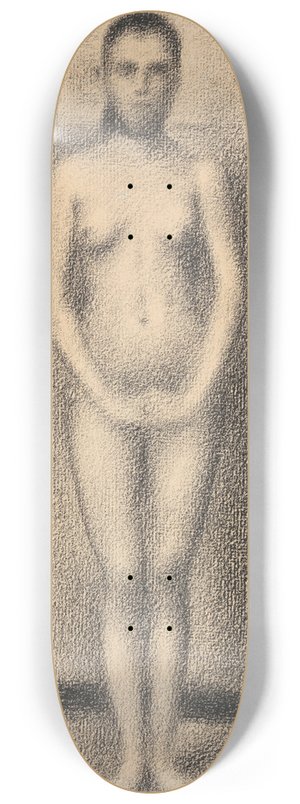 Georges Seurat - Study for Poseuses 8.25 inch art skate deck
