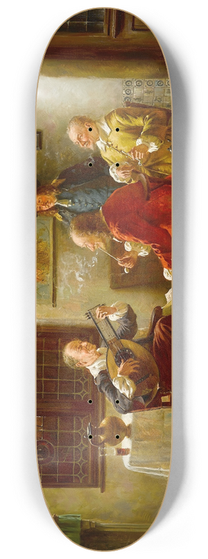 Fritz Wagner - The music lesson 8.25 inch art skate deck