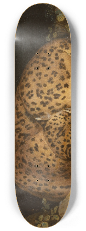 George Stubbs - Sleeping Leopard 8.25 inch art skate deck
