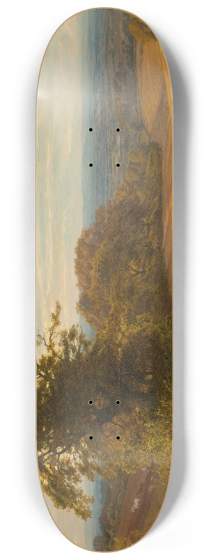George Vicat Cole - Cornfield at Abingdon, Berks 8.25 inch art skate deck