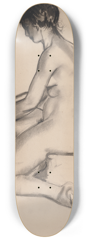 George Wesley Bellows - NudeWoman 8.25 inch art skate deck