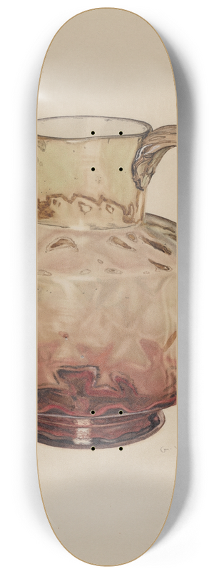 George Yanosko - Pitcher (Amberina) 8.25 inch art skate deck