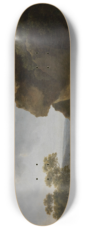 Georg Friedrich Meyer - Landschaft mit einem berfall 8.25 inch art skate deck