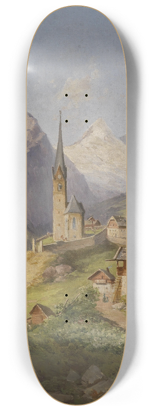 Georg Geyer - Blick auf Heiligenblut 8.25 inch art skate deck