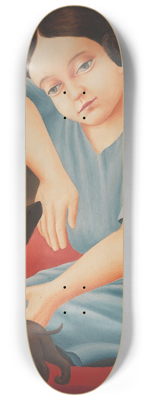 Georg Schrimpf - Mdchen mit Hunden 8.25 inch art skate deck