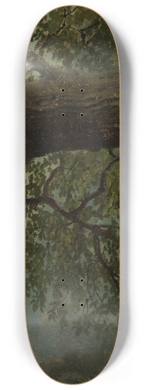 Georg Wilhelm Issel - Studie eines Eichbaums 8.25 inch art skate deck