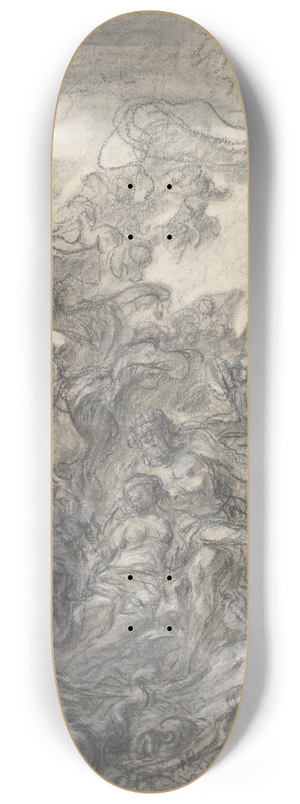 Gabriel-Franois Doyen - Allegory of Fishery; Neptune and Amphitrite 8.25 inch art skate deck
