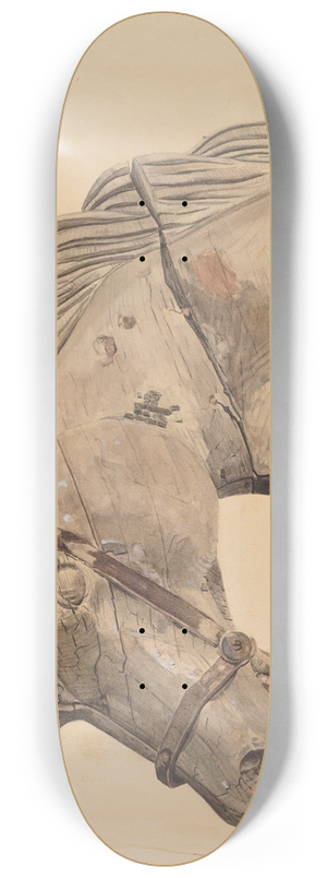 Gerard Barnett - Carousel Horses Head 8.25 inch art skate deck