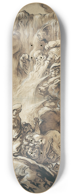 Gabriel-Franois Doyen - The Deliverance of Cybele, an Allegory of the Seasons 8.25 inch art skate deck
