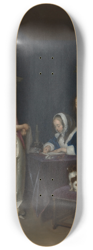 Gerard ter Borch - Curiosity 8.25 inch art skate deck