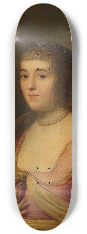 Gerard van Honthorst - Portrait of Amalia van Solms 8.25 inch art skate deck