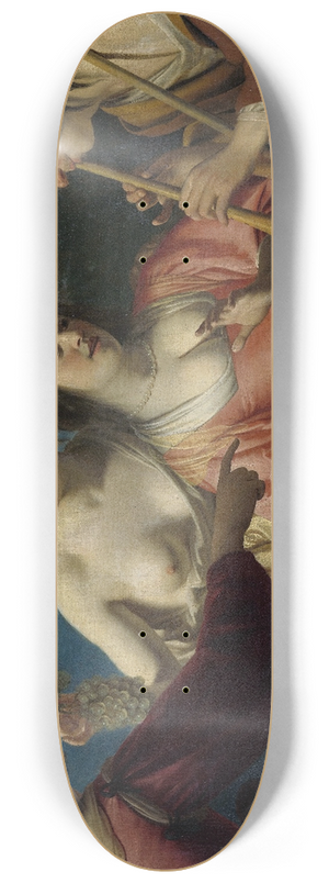 Gerard van Honthorst - Shepherd Playing the Flute,and four Shepherdesses 8.25 inch art skate deck