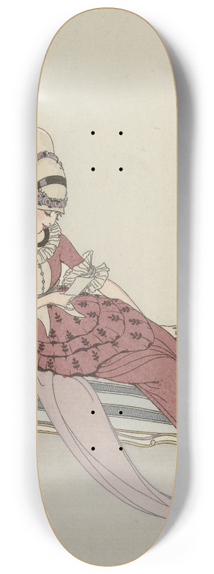Gerda Wegener - Robe de gabardin 8.25 inch art skate deck