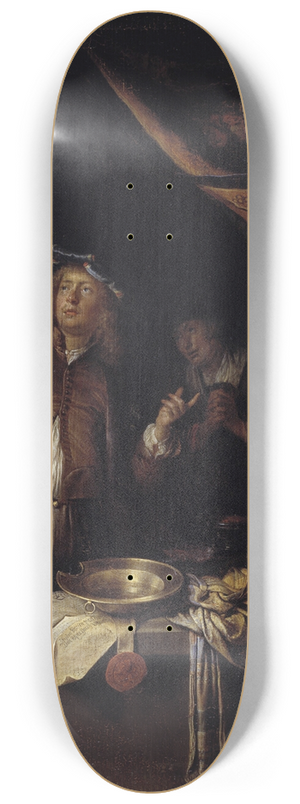 Gerrit Dou - A Visit to the Doctor 8.25 inch art skate deck