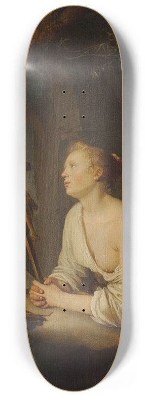 Gerrit Dou - The Penitent Magdalen 8.25 inch art skate deck