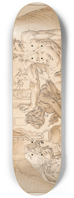 Gerrit Pietersz - The Satyr and thePeasant 8.25 inch art skate deck