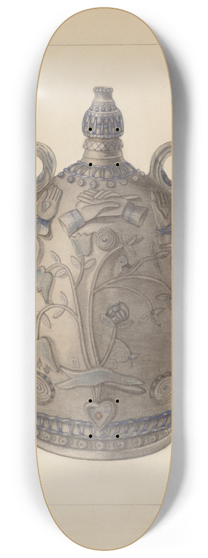 Gertrude Lemberg - Jug with Stopper 8.25 inch art skate deck
