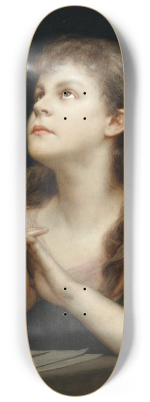 Gabriel von Max - Urania 8.25 inch art skate deck
