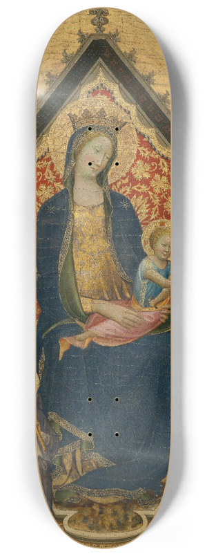 Gherardo Starnina - Madonna and Child with Musical Angels 8.25 inch art skate deck